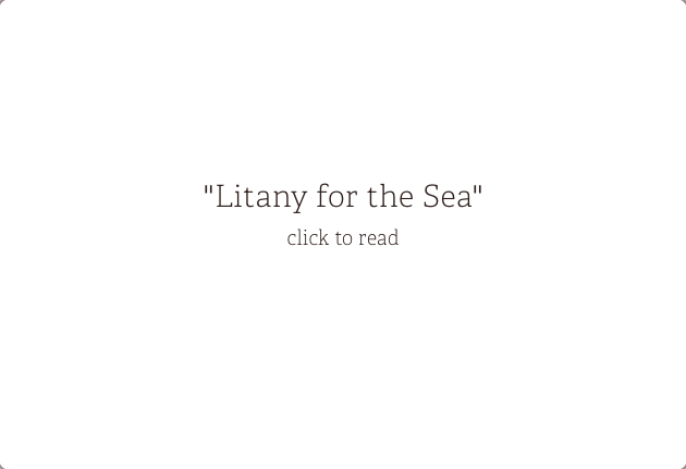 Litany for the Sea