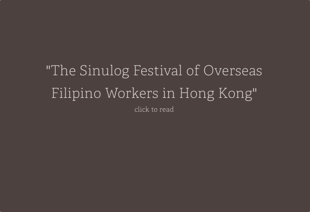 The Sinulog Festival of Overseas Filipino Workers in Hong Kong: Meanings and Contexts