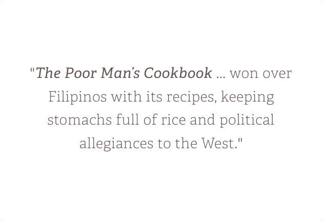 Home Cooking as Diplomacy:  The Poor Man’s Cookbook and Its Role in Philippine-American Relations