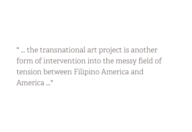 Fictions of Return in Filipino America