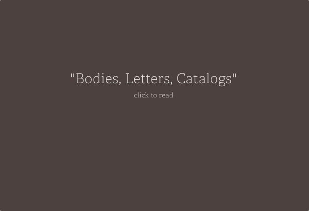 Bodies, Letters, Catalogs: Filipinas in Transnational Space