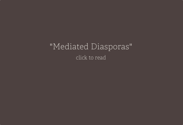 Mediated Diasporas:  Material Translations of the Philippines in a Globalized World